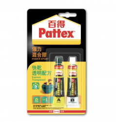 百得 PATTEX PKM12HK-1 快乾強力透明混合膠(2x15ml)