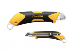 OLFA L-6 X-design ComfortGrip series 大介刀(旋鈕固定) 內置安全掛繩孔