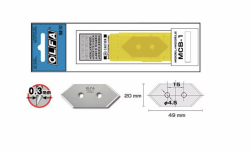 OLFA MCB-1 斜角專用刀刀片(5片裝) MC-45/MC-45/DX 專用