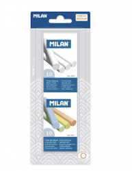 MILAN BWM9167 白色+彩色粉筆(2盒 x 10枝) 掛裝