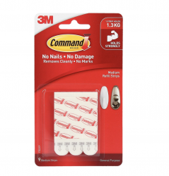 3M Command™ 17021P 無痕™膠貼補充裝 - 中型(9片裝)