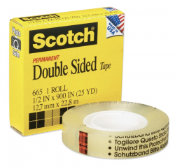 3M 665 雙面膠紙(1/2