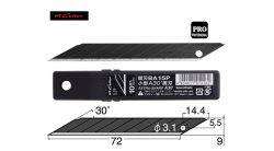 NT BA15P <黑刃> 30度小介刀片(10片裝)