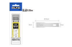 OLFA KB4-F/5 專業美工刀/雕刻刀刀片(AK-4 專用) 5片裝