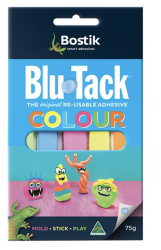 BOSTIK Blu-Tack COLOUR 寶貼萬用膠(彩色) 75g