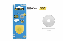 OLFA PRB18-2 不銹鋼圓刃虛線刀片(2片裝) RTY-4,PRC-2專用