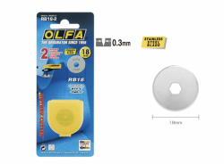 OLFA RB18-2 不銹鋼圓刃刀片(2片裝) RTY-4,PRC-2,CMP-3專用