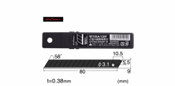 NT BA13P <超銳黑刃>小介刀片(10片裝)