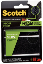 3M Scotch® 4731 魔術貼(室內用) - 黑色2對